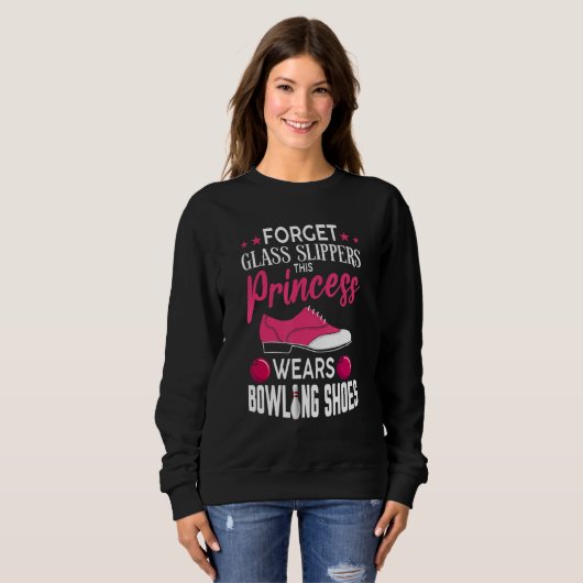 Sweatshirt Bowling Pour Femmes Filles Bowling Chaussures Bowl (Devant entier)