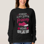 Sweatshirt Bowling Pour Femmes Filles Bowling Chaussures Bowl (Devant)