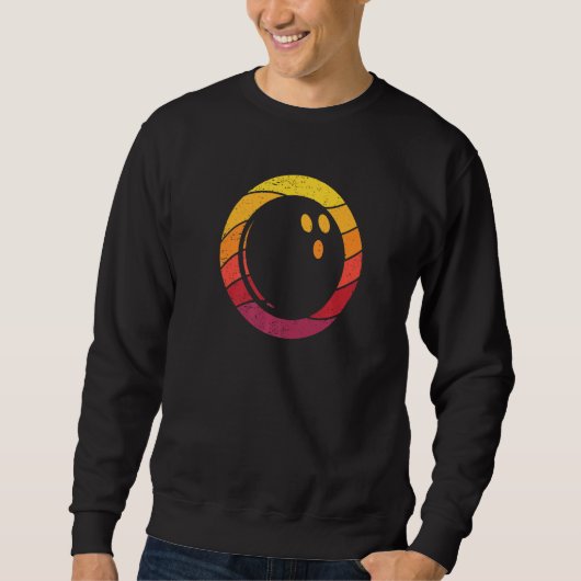Sweatshirt Bowling style rétro Vintage (Devant)