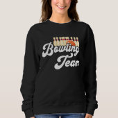 Sweatshirt Bowling Team Bowling Bowler Bowling Pin Strike Bow (Devant)