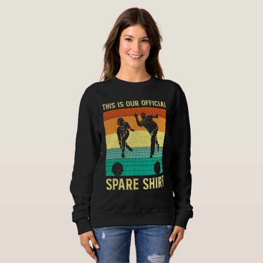 Sweatshirt Bowling Team Bowling Group Ball Pin Spare Bowling  (Devant entier)