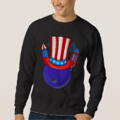 Sweatshirt Bowling Uncle Sam American Flag Fireworks 4th of J (Devant)