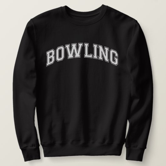 Sweatshirt BOWLING University Style Sweater America College (Design devant)