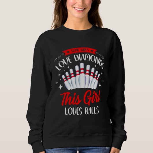 Sweatshirt Bowling Women Girls Bowling Spare Bowler (Devant)