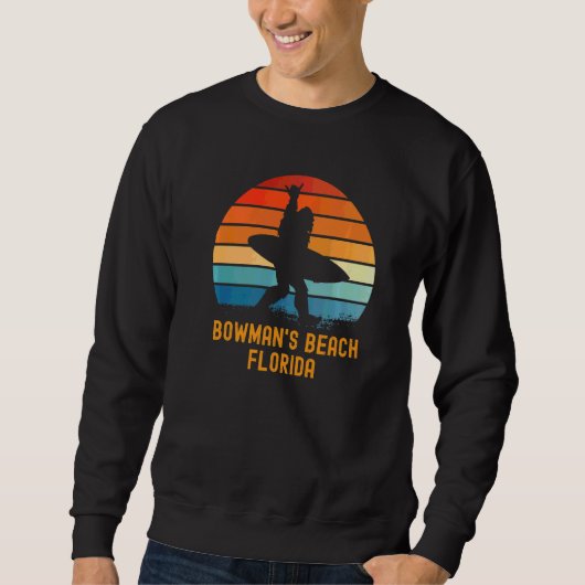 Sweatshirt Bowman's Beach Florida Sasquatch Souvenir (Devant)