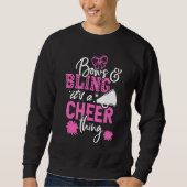 Sweatshirt Bows & Bling It's A Cheer Thing Cheerleading Cheer (Devant)