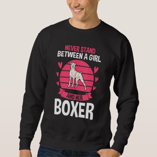 Sweatshirt Boxe allemande de chien (Devant)