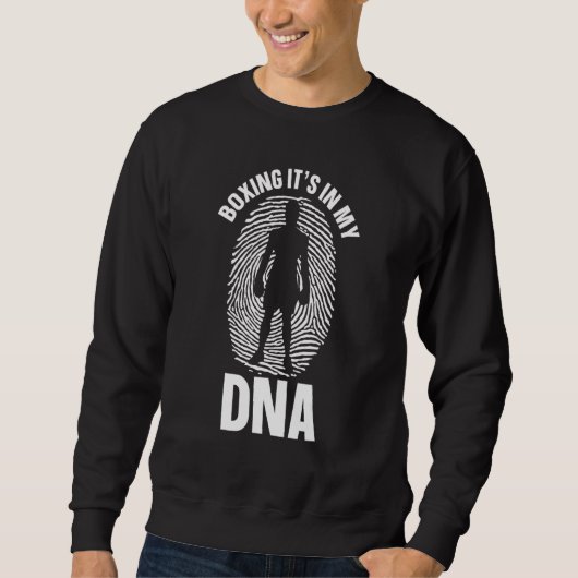 Sweatshirt Boxe Est Dans Mon Adn Jab Croix Hook Gants De Boxe (Devant)