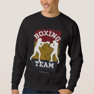 Sweatshirt Boxe Féminine Roumanie Sports de Combat Combattant