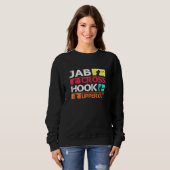 Sweatshirt Boxe Jab Cross Hook Uppercut Boxer Coach Fighter (Devant entier)