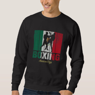 Sweatshirt Boxe Mexicaine Gants de Mexique Mitaines Fierté Me