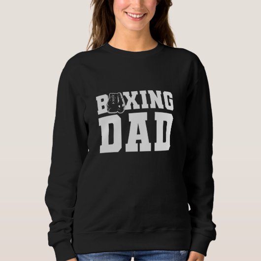 Sweatshirt Boxe Papa Fighter Jab Cross Hook Boxe Gants Bo (Devant)