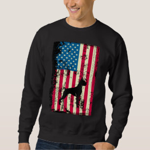 Sweatshirt Boxer American Flag USA Patriotic 4 juillet