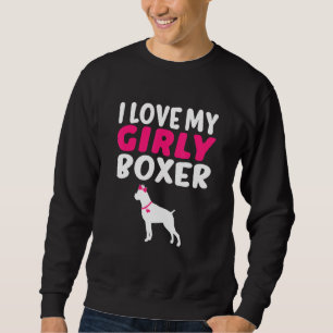 Sweatshirt Boxer Canine Animaux de compagnie Girl Chien Pup G