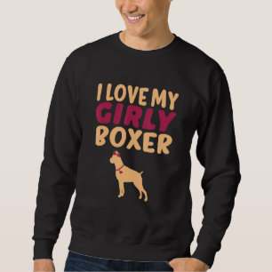 Sweatshirt Boxer Canine Animaux de compagnie Girl Chien Pup G