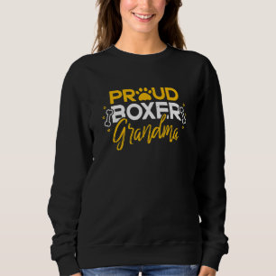 Sweatshirt Boxer Chien Fier Grand-Mère Grand-Chien race Boxer