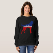 Sweatshirt Boxer Dog  Political Symbol Election Mascot (Devant entier)