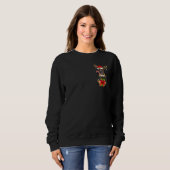 Sweatshirt Boxer Dog Reindder Dans Pocket Amoureux de les chi (Devant entier)