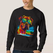 Sweatshirt Boxer Dog Summer (Devant)