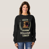 Sweatshirt Boxer Grandma Like A Normal Grandma Only Cooler (Devant entier)