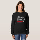 Sweatshirt Boxer le mode Punch Vintage activé (Devant entier)
