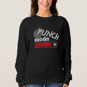 Sweatshirt Boxer le mode Punch Vintage activé