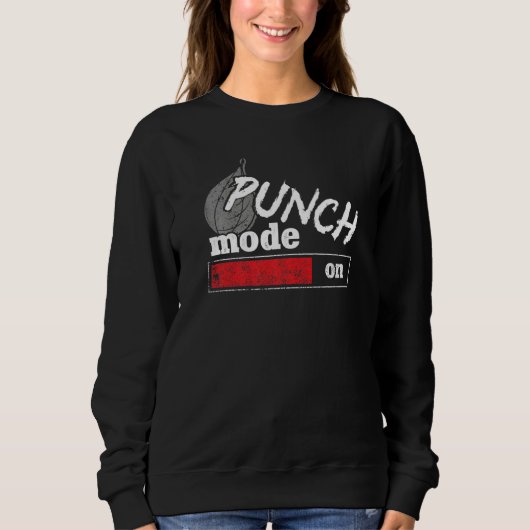 Sweatshirt Boxer le mode Punch Vintage activé (Devant)