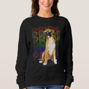 Sweatshirt Boxer Lgbt Q Drapeau Gay pride Lesbian Chien Lgbt