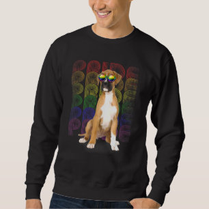 Sweatshirt Boxer Lgbt-Q Gay pride Drapeau Lesbian Chien Lgbt