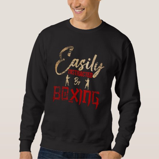 Sweatshirt Boxer Love Boxing Facilement Distrait Par Boxing (Devant)