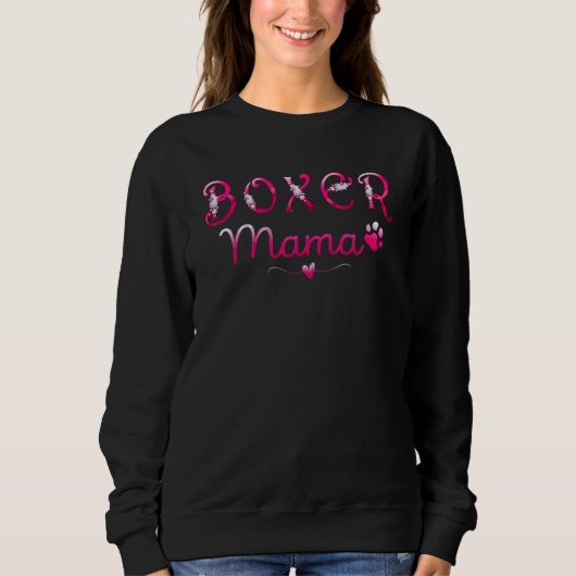 Sweatshirt Boxer Mama Boxer Chien Pour Boxer Lover (Devant)