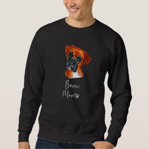 Sweatshirt Boxer Maman mignonne Chien Chien Propriétaire Boxe
