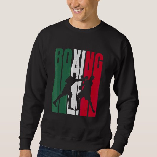 Sweatshirt Boxer mexicaine Drapeau Boxe 5 (Devant)