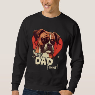 Sweatshirt Boxerdog With Heartdecoration Boxerdad