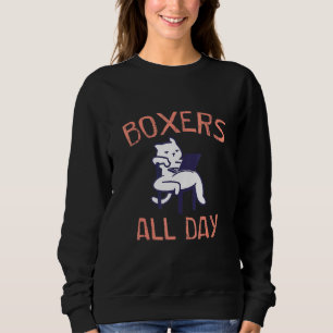Sweatshirt Boxes Toute La Journée Travail De Vêtements À Domi