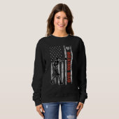 Sweatshirt Boxing Dad American Flag Father's Day 4th Of July (Devant entier)