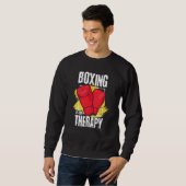 Sweatshirt Boxing Is My Therapy box athlete (Devant entier)