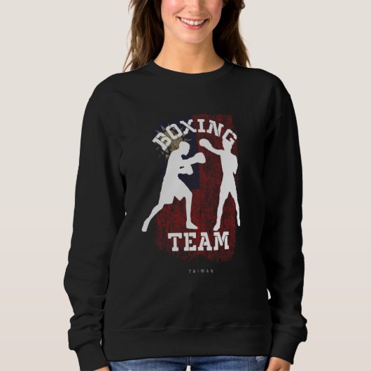 Sweatshirt Boxing Taiwan Combat Sports Fighter Boxing (Devant)