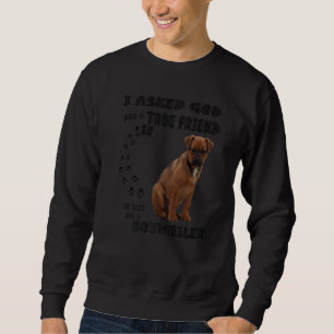 Sweatshirt Boxweiler Citation Maman Box Rotty Papa Print Boxt