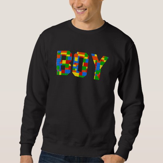 Sweatshirt Boy Brick Builder Blocks Master Builder (Devant)