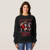 Sweatshirt Boy Dabbing Basketball 15th Birthday Love Baskets (Devant entier)