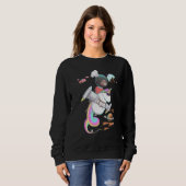 Sweatshirt Boy équitation Unicorn Food Space Party Melanin Bl (Devant entier)