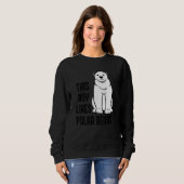 Sweatshirt Boy Likes Polar Bears Wildlife Expedition Nature (Devant entier)