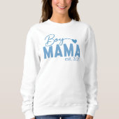 Sweatshirt Boy Mama Heart Est Year Bold Motherhood Lettering (Devant)