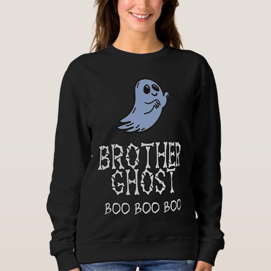 Sweatshirt Boys Brother Ghost Halloween Costume Matching Fami (Devant)