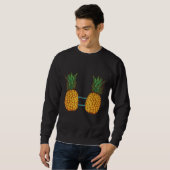 Sweatshirt Bra d'ananas cool été Hawaii Fruit Beach Vacances (Devant entier)