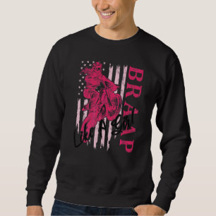 Sweatshirt Braap comme une fille de motocross Dirt Bike Racin