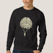 Sweatshirt Brain Parachute Skydiving Parachuting Skydiver (Devant)