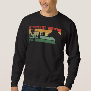Sweatshirt Branché Présenté Mais Prêt À Discuter Des Chiens