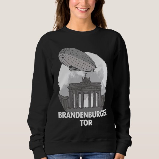 Sweatshirt Brandenburger Tor Berlin Germany Silhouette Outlin (Devant)